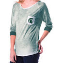 Michigan State Spartans My U Women's Slouchy Pocket Long Sleeve T-Shirt - Green
