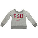 Florida State Seminoles Girls Youth Butter Soft Fleece Crew Long Sleeve Sweatshirt - Heathered Gray