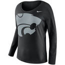 Kansas State Wildcats Nike Women's Tailgate Long Sleeve T-Shirt - Black