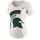 Michigan State Spartans Nike Women's Nameplate Boyfriend Tri-Blend T-Shirt - Cream