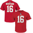 Joe Montana San Francisco 49ers Majestic Hall of Fame Eligible Receiver II Big & Tall Name & Number T-Shirt - Scarlet