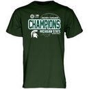 Michigan State Spartans Blue 84 2016 Big Ten Men's Basketball Conference Champions Locker Room T-Shirt - Green