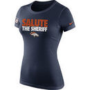Peyton Manning Denver Broncos Nike Women's Salute the Sheriff Name and Number T-Shirt - Navy
