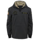 Chicago Bears Nike Youth Salute to Service Performance Pullover Hoodie - Charcoal