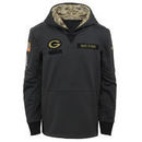 Green Bay Packers Nike Youth Salute to Service Performance Pullover Hoodie - Charcoal