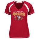 San Francisco 49ers Majestic Women's Game Day Tradition V-Neck T-Shirt - Scarlet