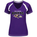 Baltimore Ravens Majestic Women's Game Day Tradition V-Neck T-Shirt - Purple