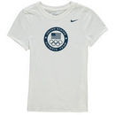 Team USA Nike Girls Youth Cotton T-Shirt - White