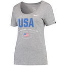 US National Team Nike Women's Verbiage Performance T-Shirt - Heathered Gray