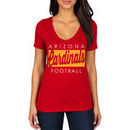 Arizona Cardinals Women's Draw Play V-Neck T-Shirt - Cardinal