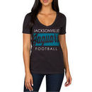Jacksonville Jaguars Women's Draw Play V-Neck T-Shirt - Black