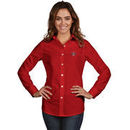 San Diego State Aztecs Antigua Women's Dynasty Woven Long Sleeve Button-Up Shirt - Red
