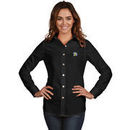 San Jose State Spartans Antigua Women's Dynasty Woven Long Sleeve Button-Up Shirt - Black