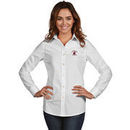 Washington State Cougars Antigua Women's Dynasty Woven Long Sleeve Button-Up Shirt - White