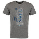 Kansas City Royals Majestic Threads 2015 World Series Champions Tri-Blend T-Shirt - Gray
