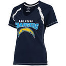 San Diego Chargers Majestic Women's Plus Size Game Day V-Neck T-Shirt - Navy