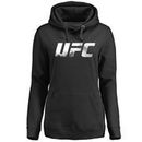 UFC Women's Smoke Logo Pullover Hoodie - Black