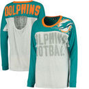 Miami Dolphins Women's Ralph Long Sleeve T-Shirt - Aqua