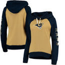 Los Angeles Rams G-III 4Her by Carl Banks Women's Scrimmage Pullover Hoodie - Gold