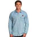 Central Michigan Chippewas Antigua Chambray Long Sleeve Button-Up Shirt - Light Blue