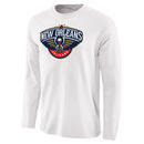 New Orleans Pelicans Fanatics Branded Primary Logo Long Sleeve T-Shirt - White