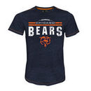 Chicago Bears Majestic Threads Laces Out Tri-Blend T-Shirt - Navy/Orange