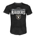 Oakland Raiders Majestic Threads Laces Out Tri-Blend T-Shirt - Black/Gray
