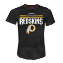 Washington Redskins Majestic Threads Laces Out Tri-Blend T-Shirt - Black