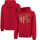 San Francisco 49ers Mitchell & Ness Passing Yards Pullover Hoodie - Scarlet