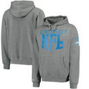 Detroit Lions Mitchell & Ness Passing Yards Pullover Hoodie - Gray