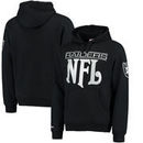 Oakland Raiders Mitchell & Ness Passing Yards Pullover Hoodie - Black