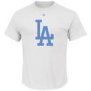 Los Angeles Dodgers Majestic Father's Day Logo T-Shirt - White