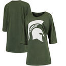 Michigan State Spartans Women's Vintage Wash Puff Print T-Shirt Dress - Green