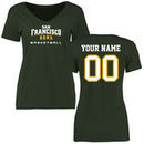 San Francisco Dons Women's Personalized Basketball T-Shirt - Green