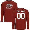 Santa Clara Broncos Personalized Basketball Long Sleeve T-Shirt - Cardinal