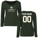 Sacramento State Hornets Women's Personalized Basketball Long Sleeve T-Shirt - Green