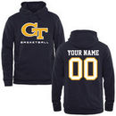 Georgia Tech Yellow Jackets Personalized Basketball Pullover Hoodie - Navy