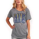 Los Angeles Rams Junk Food Women's Touchdown Tri-Blend T-Shirt - Heathered Gray