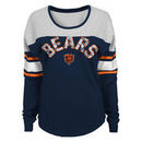 Chicago Bears Juniors Cool Crew Varsity Long Sleeve T-Shirt - Navy