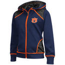 Auburn Tigers Colosseum Girls Youth Scaled Full Zip Hoodie - Navy