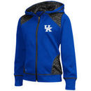 Kentucky Wildcats Colosseum Girls Youth Scaled Full-Zip Hoodie - Royal