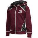 Texas A&M Aggies Colosseum Girls Youth Scaled Full Zip Hoodie - Maroon