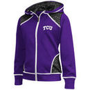 TCU Horned Frogs Colosseum Girls Youth Scaled Full Zip Hoodie - Purple
