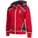 Wisconsin Badgers Colosseum Girls Youth Scaled Full-Zip Hoodie - Red