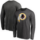 Washington Redskins NFL Pro Line by Fanatics Branded Big & Tall Primary Logo Long Sleeve T-Shirt - Charcoal