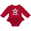 Arkansas Razorbacks Colosseum Girls Newborn & Infant Day Dreamer Long Sleeve Bodysuit - Cardinal