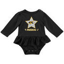 Missouri Tigers Colosseum Girls Newborn & Infant Day Dreamer Long Sleeve Bodysuit - Black