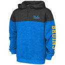 UCLA Bruins Colosseum Youth Fleece Quarter-Zip Hoodie - Heathered Light Blue/Charcoal