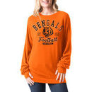 Cincinnati Bengals 5th & Ocean by New Era Women's Athletic Tri-Blend Pullover Sweatshirt - Orange