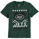 New York Jets Girl's Youth Candy Cane Love T-Shirt - Green
